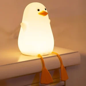 cute duck silicone night light 4